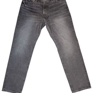 Abercrombie & Fitch Men's Washed Black 90's Straight Jeans